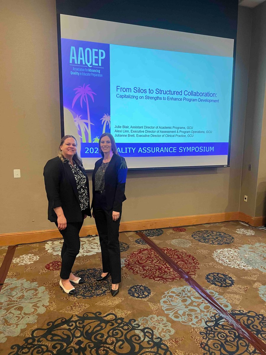 COE leaders are excited to attend the 2024 AAQEP Symposium, sharing insights on “Quality Assurance in Educator Residency Models” and more! Thank you, AAQEP, for this opportunity to discuss improving educator preparation. #lopesteachup #AAQEPSymposium