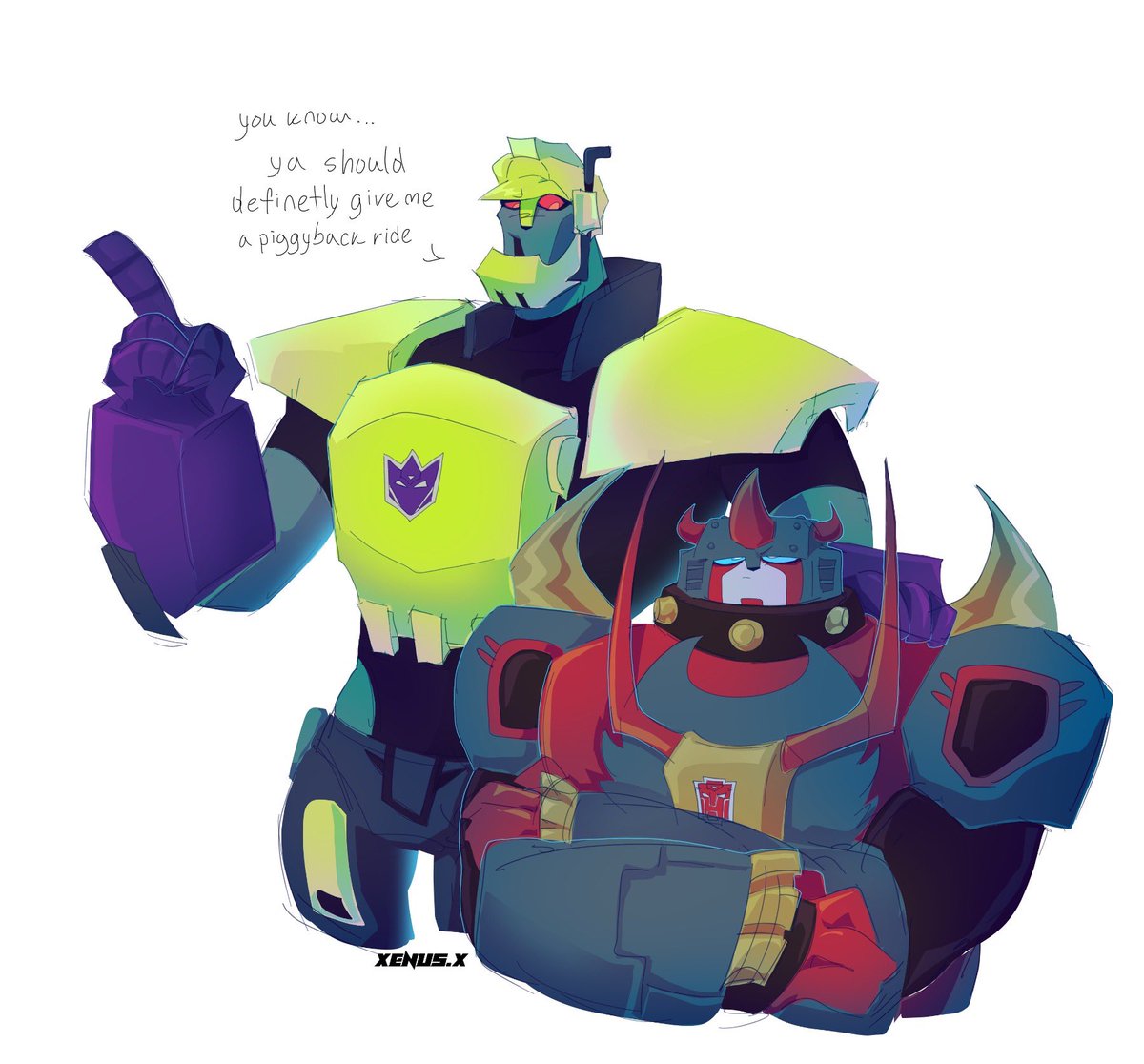 Omg Snarl and Scrapper💥 -I just rewatched 3rd TFA season, and Scrapper is SO SILLY HELWP I CANTT #transformersanimated #tfa #snarl #scrapper #maccadams #maccadam