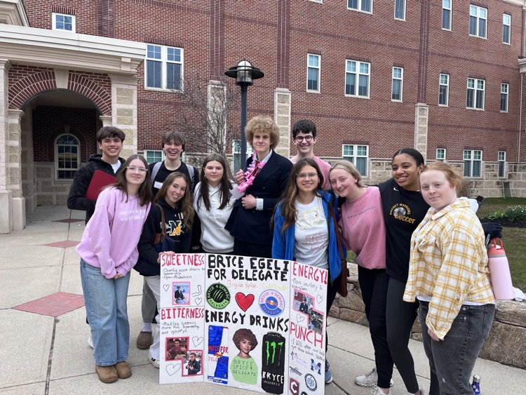 NausetHS's tweet photo. Nauset recognized as SEMASC Council of Excellence today. Sophomore Bryce Egeli wins bid as SEMASC Delegate. Molly Filteau wins Unsung Hero Award. #StuCoRocks! https://t.co/SOzqC7U0un