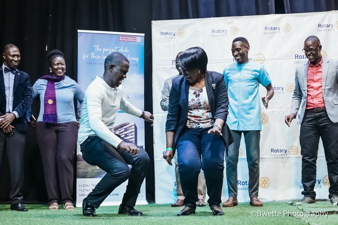 You know you are going to be led by the right leaders when you can vibe with them. Who do you recognize in this photo? We shall go first; we see DGE @NkutuAnne 😊 #RotaryComedyCentral24