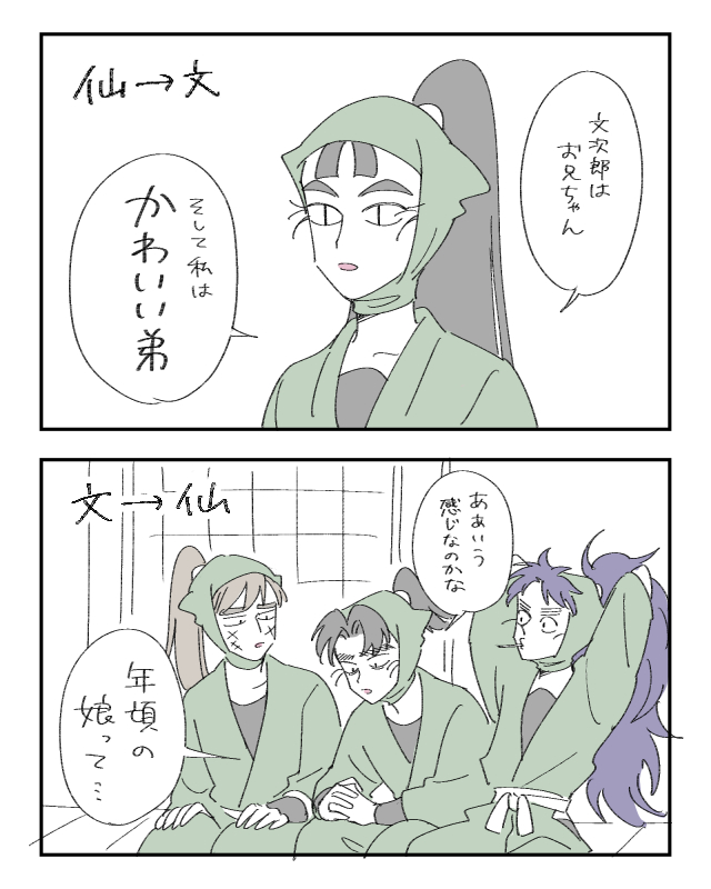 お互いの解像度が低い六い 