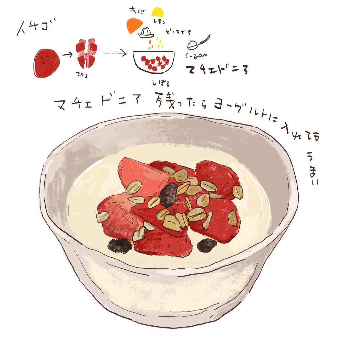 simple background white background food no humans fruit bowl spoon  illustration images