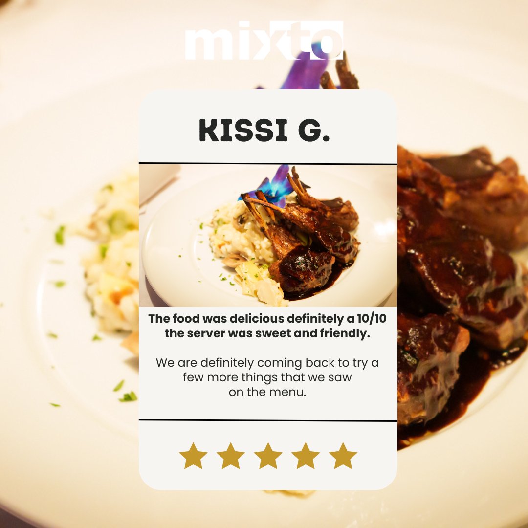 We're beyond grateful for the love and support from our amazing clients. Thank you for making us your go-to restaurant!

Your satisfaction is always our top priority. ❤️🥘.

#restaurantreview #restaurantreviews #greatreviews #mixtorestaurante