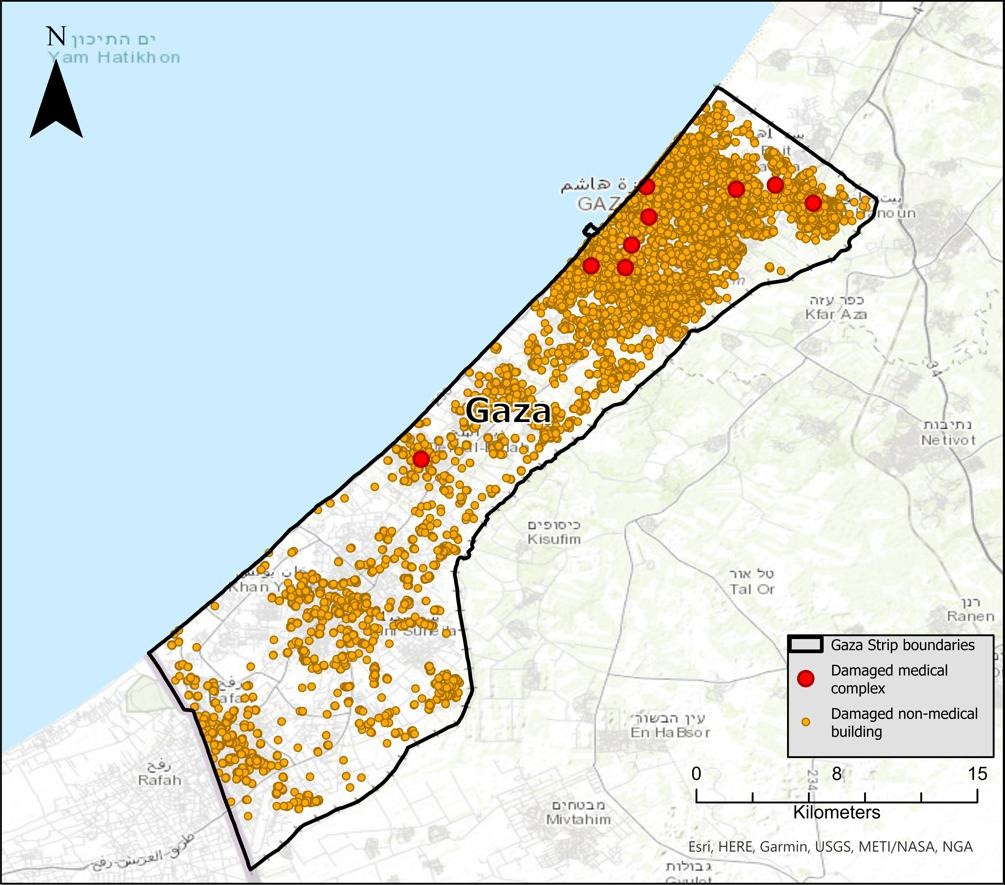 Today <a href="/HRL_YaleSPH/">Humanitarian Research Lab (HRL) at YSPH</a>’s peer-reviewed observational study in <a href="/GlobalHealthBMJ/">BMJ Global Health</a> documenting damage during 1st mo of Israel’s Gaza bombardment finds medical complexes sustained damage similar to non-medical buildings btw 7 Oct – 7 Nov 2023
gh.bmj.com/content/9/4/e0…
