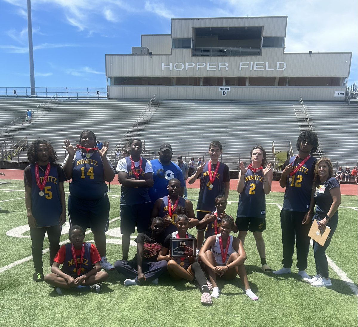 Huge congrats to Nimitz Unified UIL track team for clinching 1st place in Area 4!🥇Kudos to MacArthur for securing 2nd place!🥈Excited to advance to Regionals together! 🌟 Prairie View A&M, here we come🏃‍♂️ #AreaChamps #RoadToRegionals