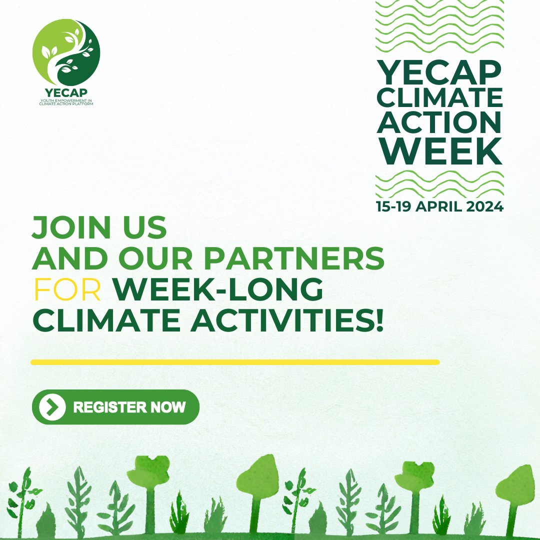 Ready to take on climate change? Join Youth Climate Action Week 15-19 April to engage with young people fighting for our planet. 🌳 Connect with fellow changemakers, learn from experts and be part of the solution. ➡️ Learn more and register: yecap-ap.org/ycaw
