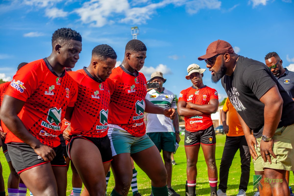 Nedbank U20 Jnr Sables being taken through a world winning masterclass in scrumming, line outs and kick off receiving by the World Cup winning Springbok super star Tendai 'The Beast' Mtawarira. #SeeMoneyDifferently #Nedbank