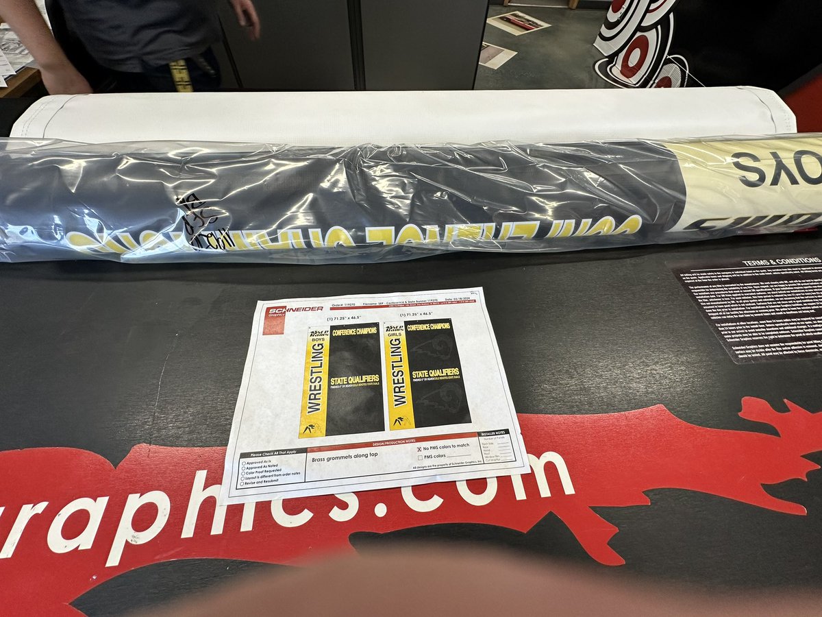 One (<a href="/sepwrestling/">SEP Rams Wrestling</a>) ran out of room! The other (<a href="/SEPgirlswrestle/">SEPgirlswrestling</a>) is just getting started!  New championship banners going up soon! Thanks <a href="/SGIWraps/">Schneider Graphics</a> for the hook up!