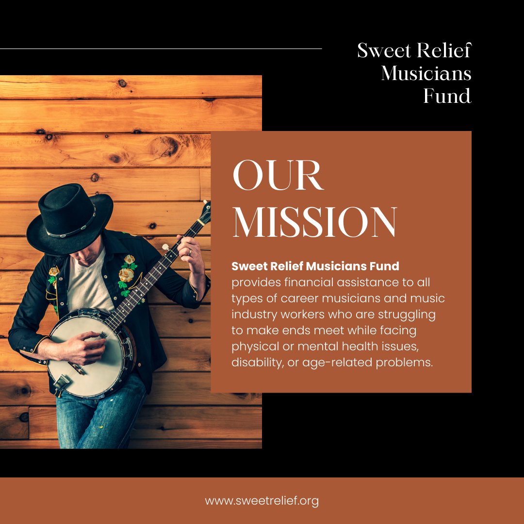 Sweet Relief has been providing financial assistance to all types of music industry professionals since 1994. Funds raised go towards medical expenses, lodging, clothing, food, and other vital living expenses. Learn more, apply, or get involved at sweetrelief.org