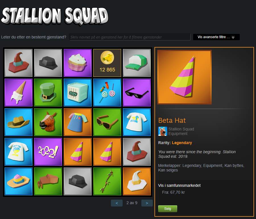 Stallion_Squad's tweet photo. Item images are back and functional on Steam, so you can once again enjoy glancing at all your collected items! 💫 #GameDev #IndieDev #IndieGame https://t.co/EarxpuLBnu