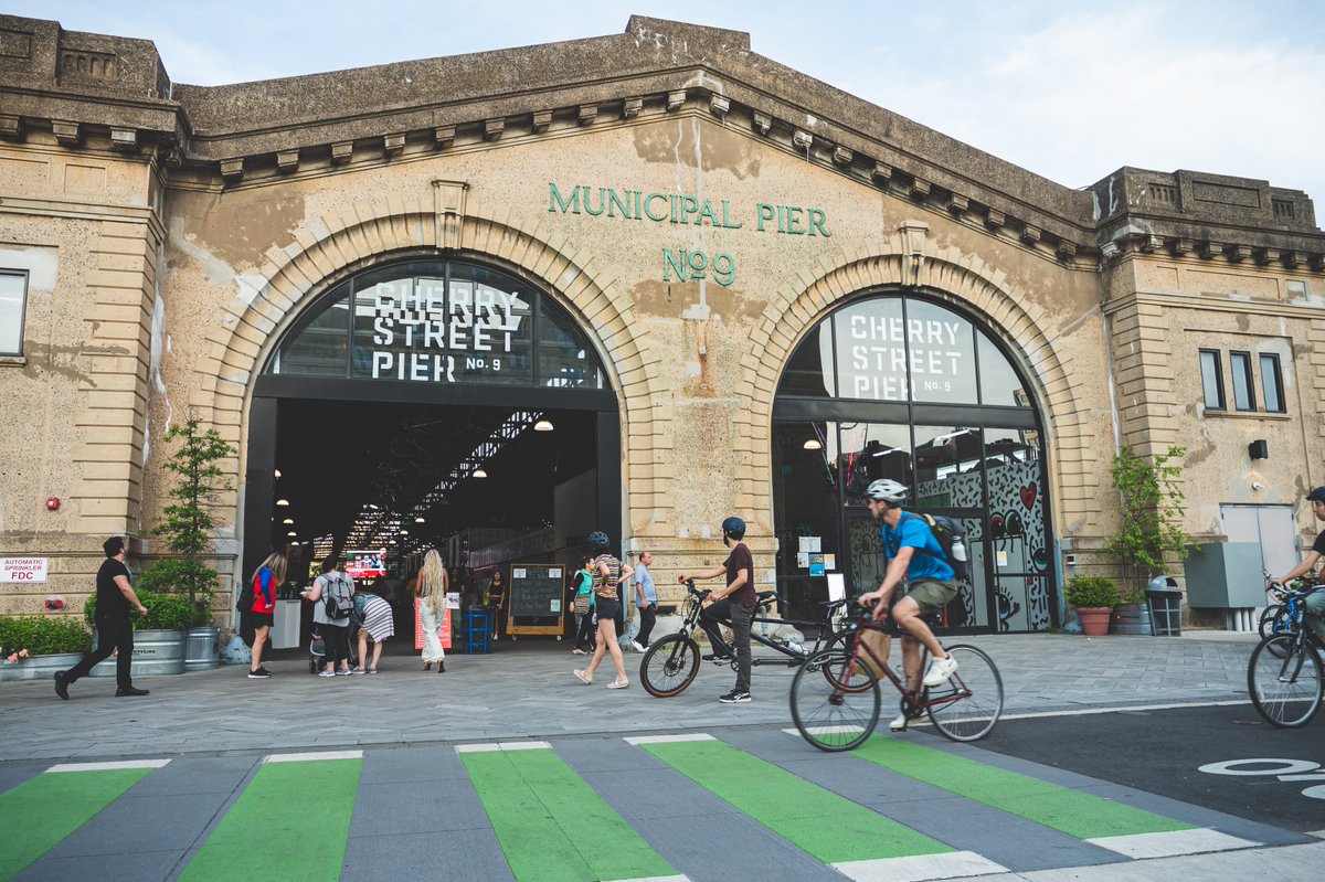 Happy #FirstFriday! Enjoy our pop-up bar and @phillytacos. New exhibitions “Getting to Green: Routes to Roots” with @muralarts, “Candid Cosplay,” and “Places of Power” by Termite TV open today. Join us from 4pm-9pm. #MyPhillyWaterfront #CherryStreetPier