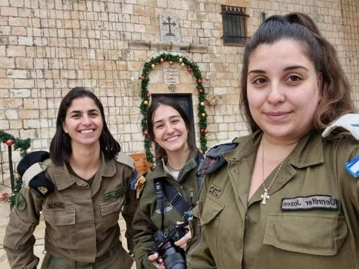 3 women The 3 Religions. 1 uniform. A Muslim, a Jew and a Christian - all serving together in the army of Israel. #IDF #democracy #Israel #Zionism