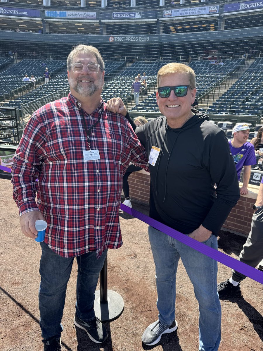 Hang it in the Louvre. ⁦@TBTimes_Rays⁩ with me at Rockies home opener vs #RaysUp. Marc wrote a sidebar at Bucs season opener at Minnesota. I did not return the favor. Here to see son, Wes and ⁦@thisislizzyjane⁩