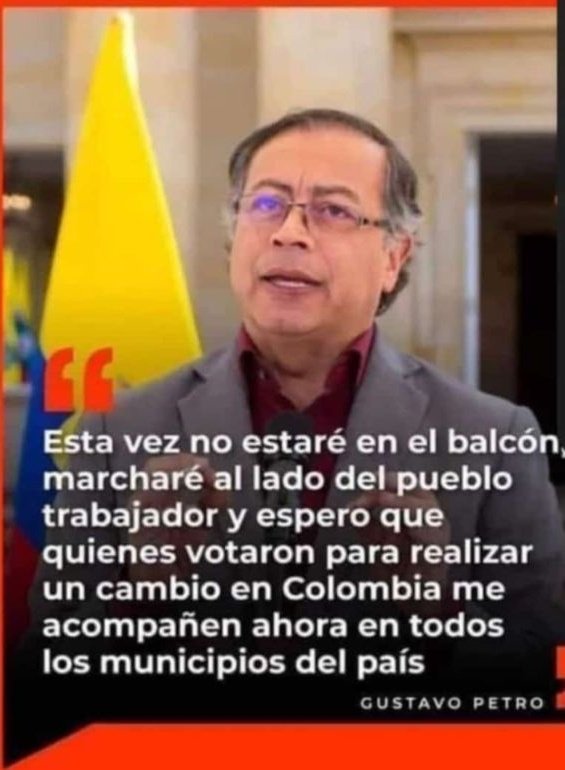 Este #9abril el pueblo colombiano se movilizará  mostrando su apoyo y respaldo incondicional a nuestro presidente @petrogustavo