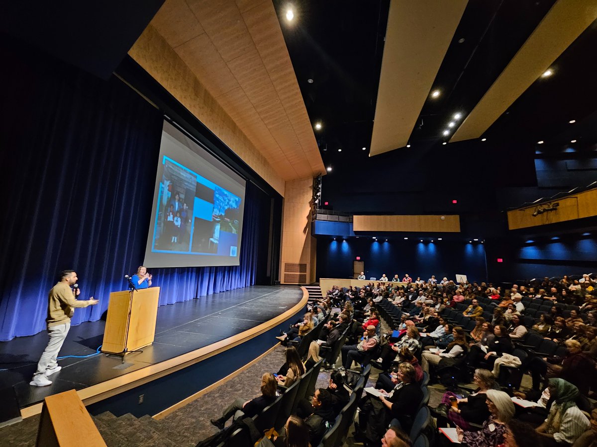 MnDeptEd's tweet photo. Kleber Ortiz, education faculty member at @MplsCollege, started off the day of learning with a keynote address on reimagination and hope. https://t.co/ic5NHkiKNw