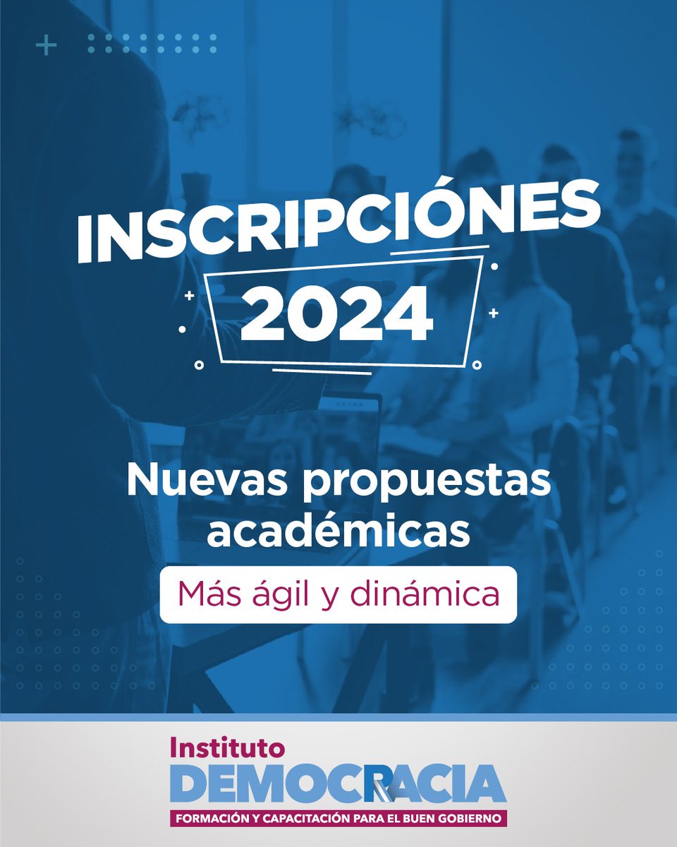 📢 ¡Sumate a la oferta educativa 2024 del Instituto!

✅ Capacitate en Gestión Pública con cursos mixtos (presencial y virtual).
📚 Más materias y seminarios disponibles.
Clases inician el 16 de abril.

🔍 Consulta e inscríbete aquí:
🔗 linktr.ee/inst_democraci…