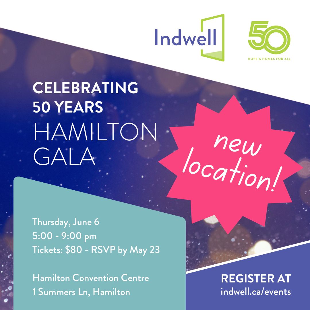 📢Join us at Indwell's 50th Anniversary Gala in Hamilton! 🌟 📅 Thursday, June 6th, 2024 🕔 5pm: Reception | 6pm: Dinner 💲 Tickets: $80 | RSVP by May 23 Celebrate with us and be a part of transforming lives! Reserve your spot at: loom.ly/clhyhMg 🎉 #HopeAndHomes