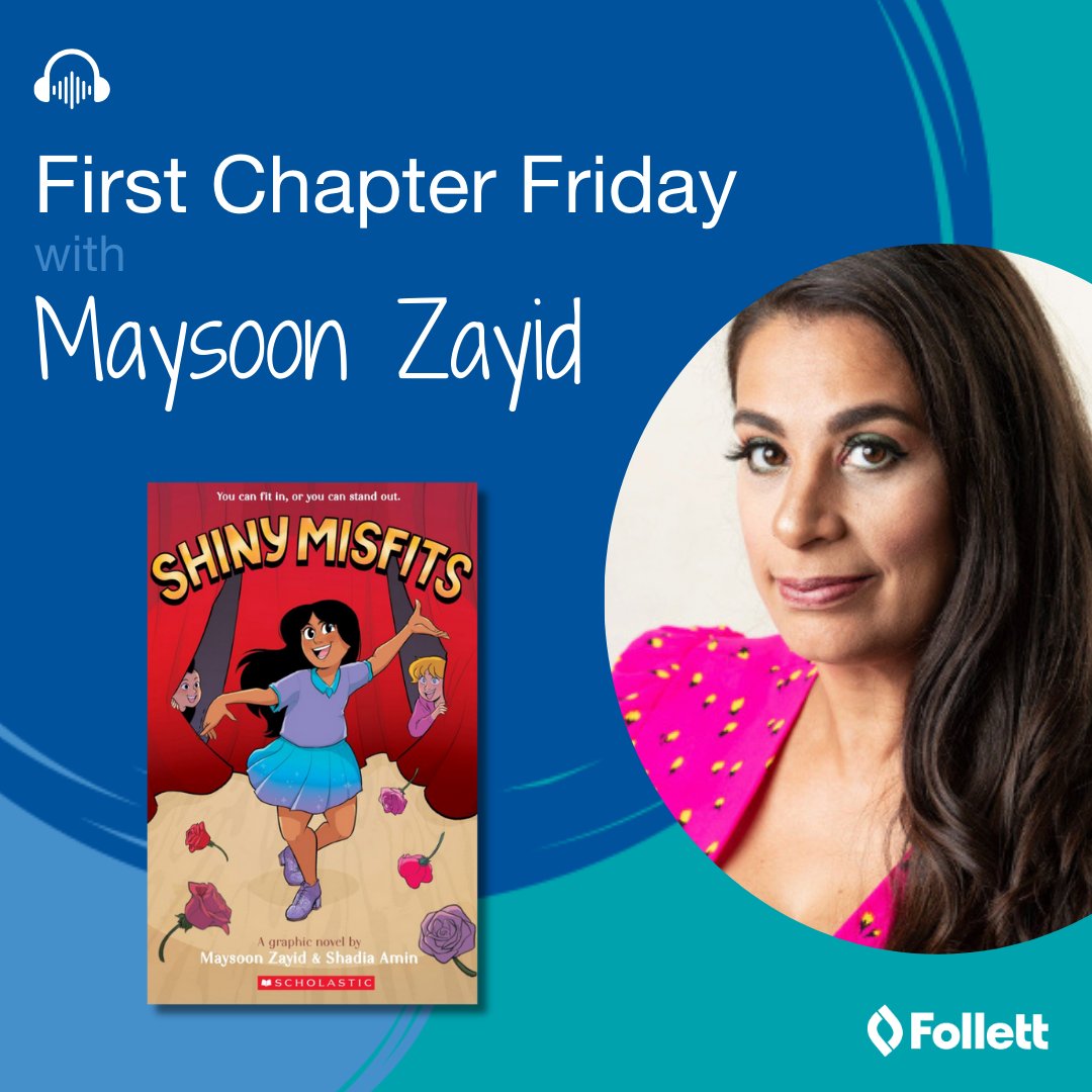 Watch as comedian & disability activist @maysoonzayid reads the first chapter of her hilarious & one-of-a-kind graphic novel about fame, friendship, & fighting to take back your own story. wi.st/4cNGU9S #ShinyMisfits #FirstChapterFriday #FollettTitlewave @Scholastic