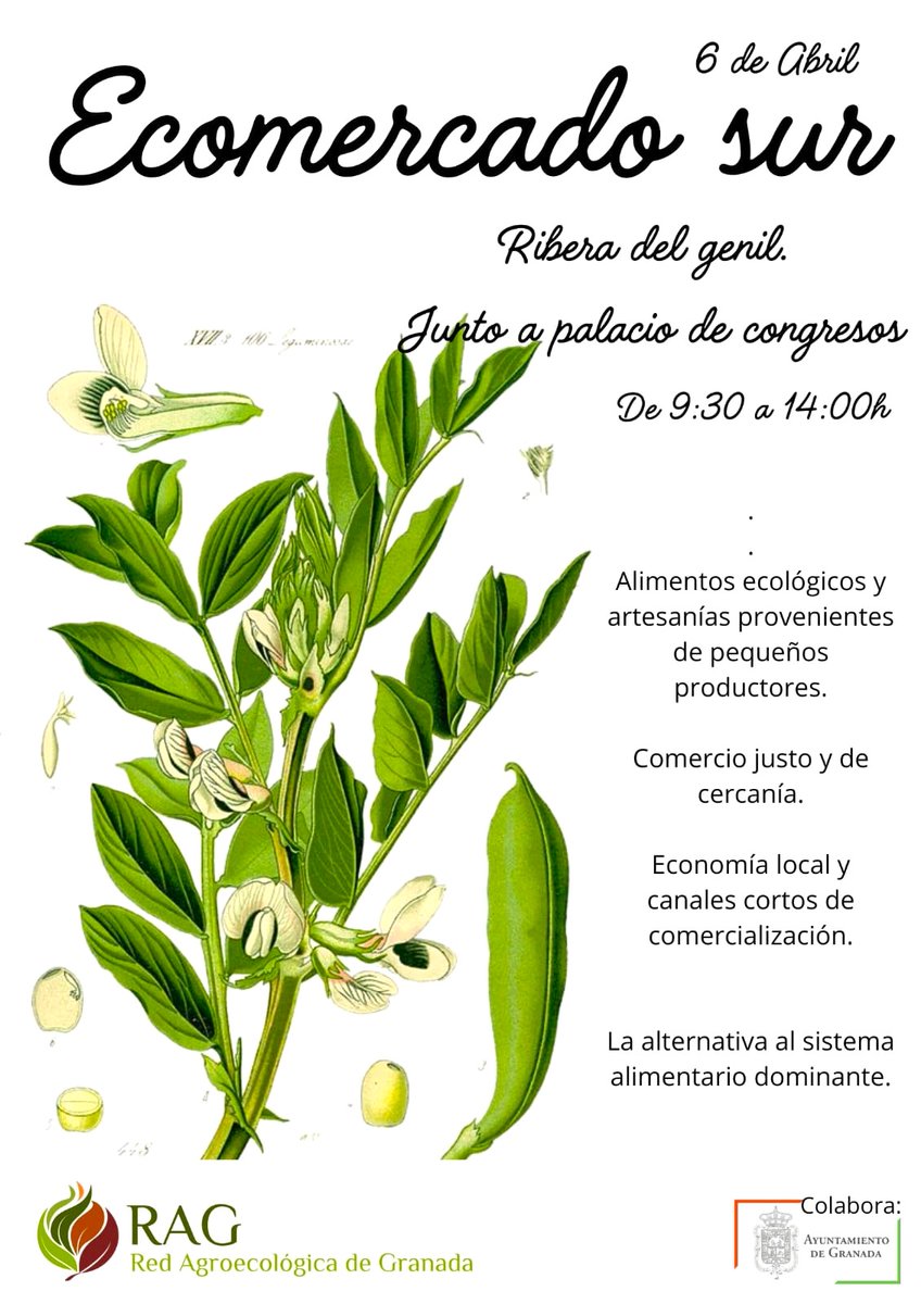 No lo olvides, mañana Ecomercado al lado de Palacio de Congresos, de 9,30 a 2,00