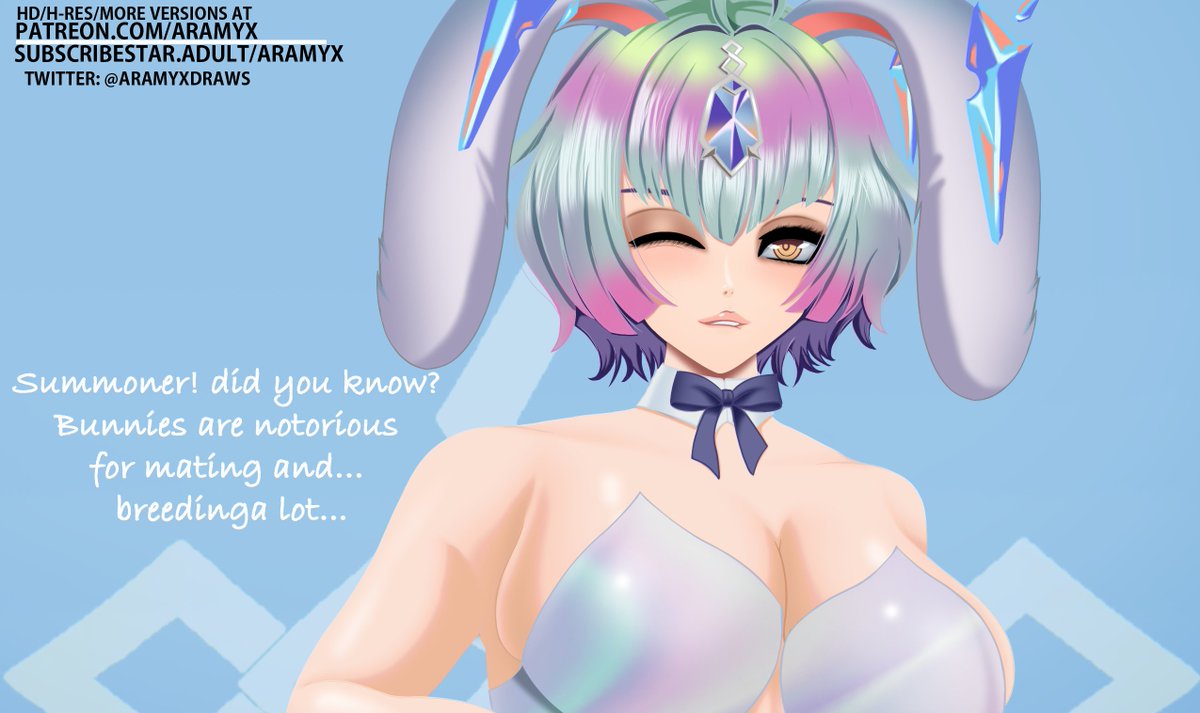 What an interesting fact Seidr. I didn't know that. Would you Bunny breed Seidr? 👀 Last two days to get her and all the March girls versions packs at Patreon/Subscribestar. Links in bio.