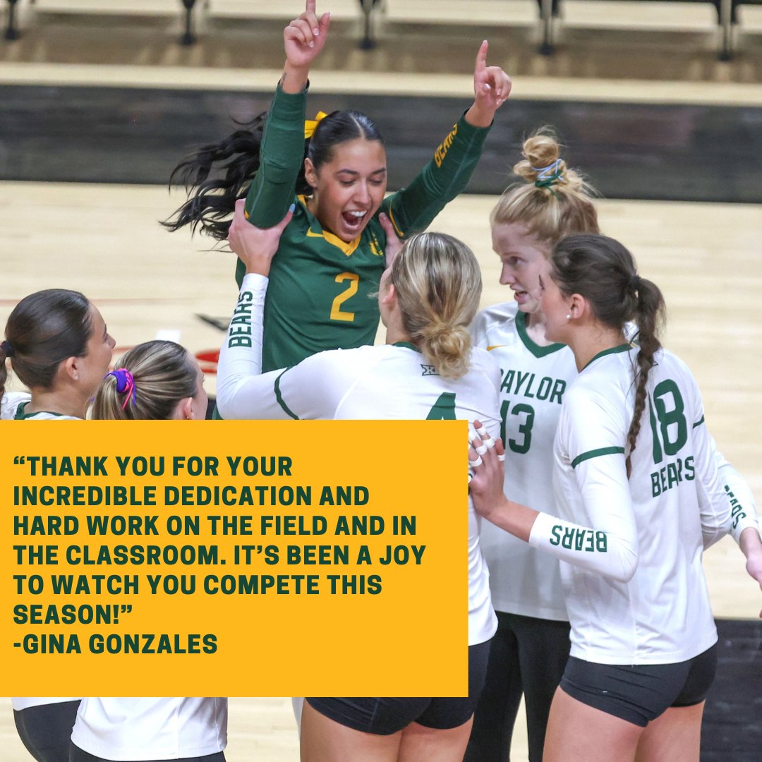 ✍️ Dear @BaylorAthletics, #SicEm | #NatlSADay x @BaylorVBall