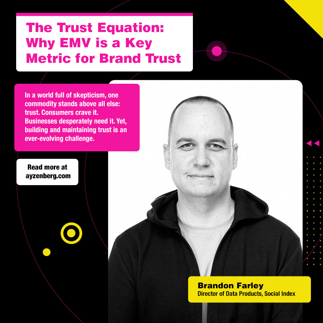 Read the latest from our Director of Data Products, Brandon Farley, on the impact of #brandtrust on #earnedmedia— including how CeraVe's latest campaign sets a new precedent for both: ayzenberg.com/insights/the-t…