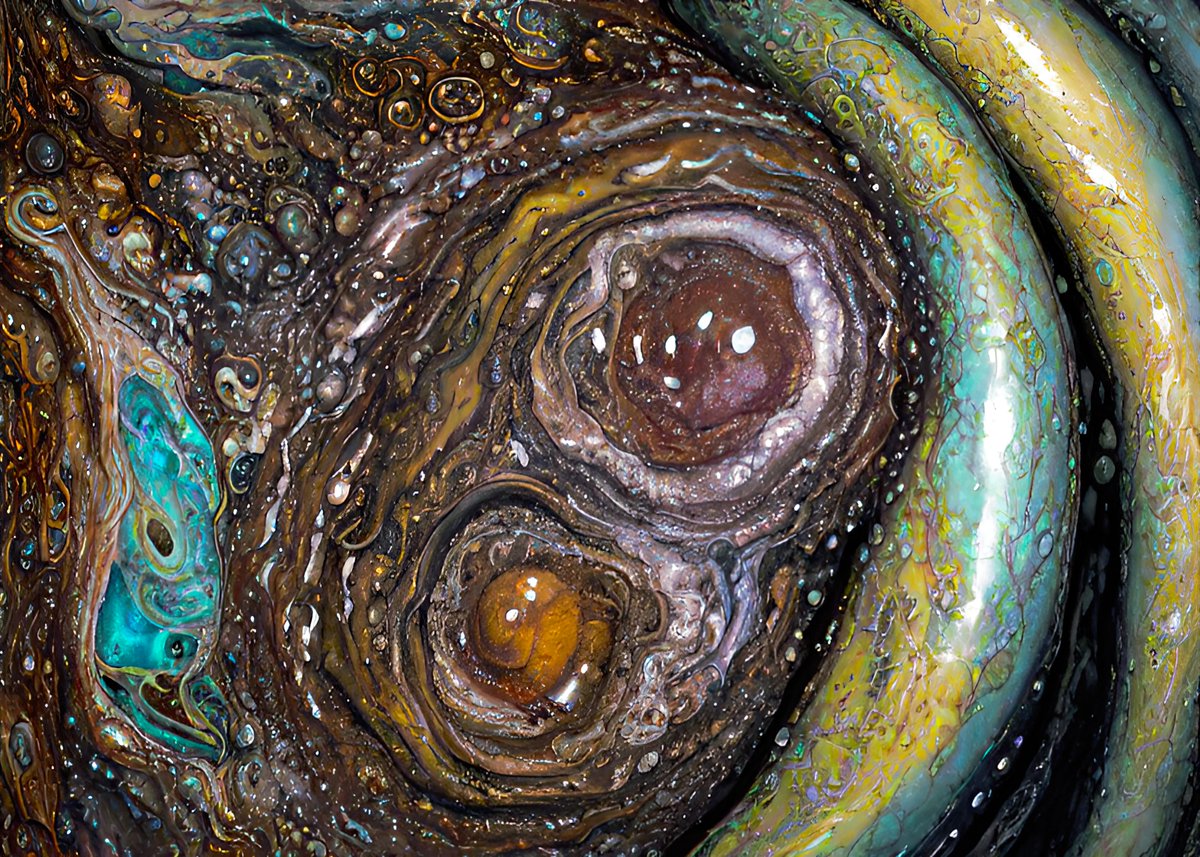 xalieri's tweet photo. An exploration of organic mineral forms and textures, set 9. 2 of 3
#RoughAndSmooth #UncomfortablyMoist #StoneSkin #StoneMesentery #WeirdArt #PsychologicalLandscape #ImSureItMustMeanSomething
#DarkArts #DigitalArt #AIAssistedArt #AIArt #WomboDream #StableDiffusion https://t.co/UjEzQhWZw0