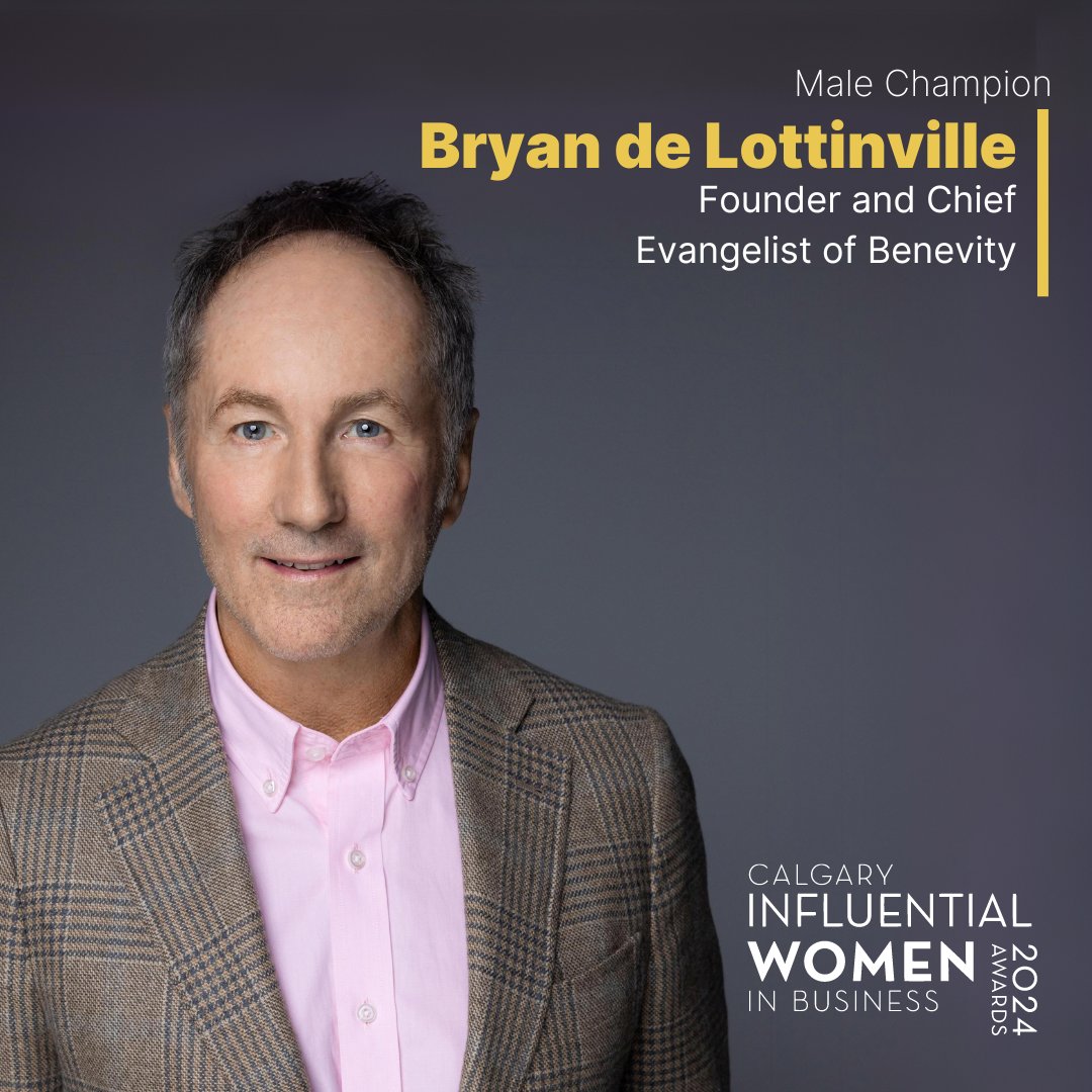 Bryan de Lottinville reflects that 'So many of the social issues affecting our society require collective action to solve, and the change makers that act as catalysts to that have many different faces. '

The Male Champion award is presented by CIBC 
#CIWBAwards2024 #maleallyship