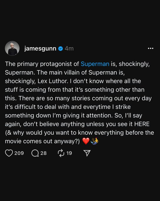 ReelAnarchy's tweet image. Boom I knew it!  Why would you want to know everything before the movie comes out anyway? #Superman #DCStudio