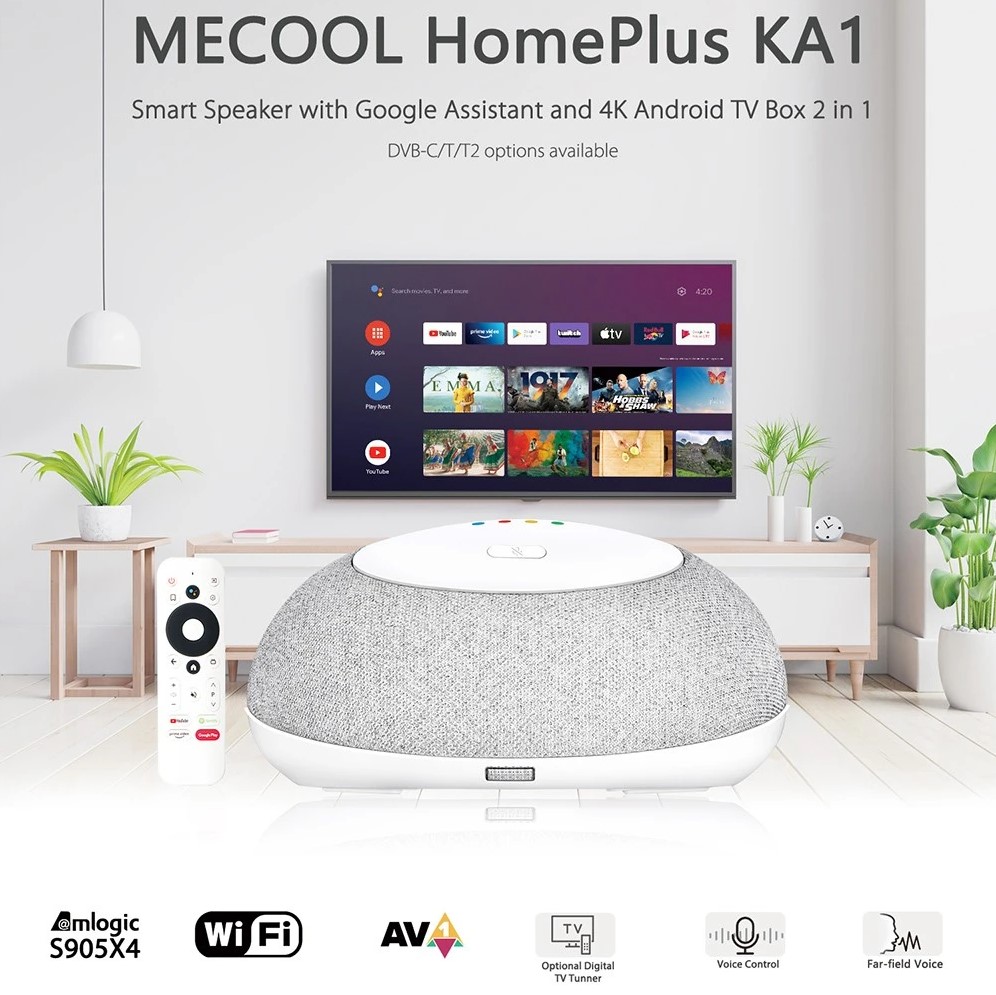GadgetsChinaNL's tweet image. De #Mecool HomePlus KA1 Multimedia Box! Mediaplayer + Smart Google Speaker in één apparaat! Ideaal voor bijv. studenten op kamer, slaapkamer of waar dan ook :-P Uit EU!!

😍 Coupon: 8MKEGARS
😍 Link: shorturl.at/tJR28

Meer? Volg ons: rebrand.ly/GFC