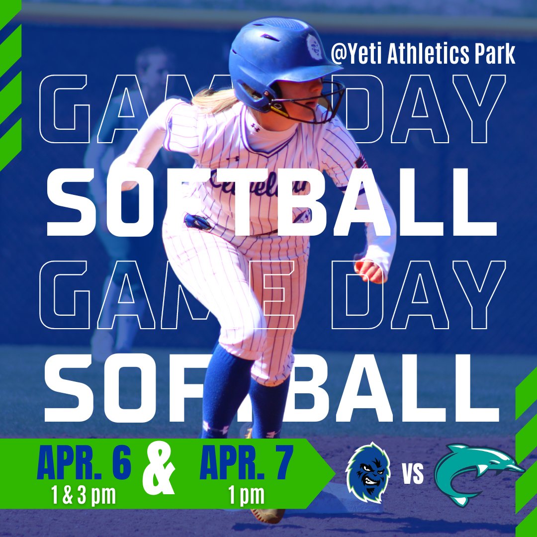 The softball team hosts Brunswick Community College this weekend in a 3-game series at the Yeti Athletics Park. On Saturday, April 6, the team will play a doubleheader at 1 and 3 pm, with a single game at 1 pm on Sunday, April 7. Admission $7, free for students & staff with ID.