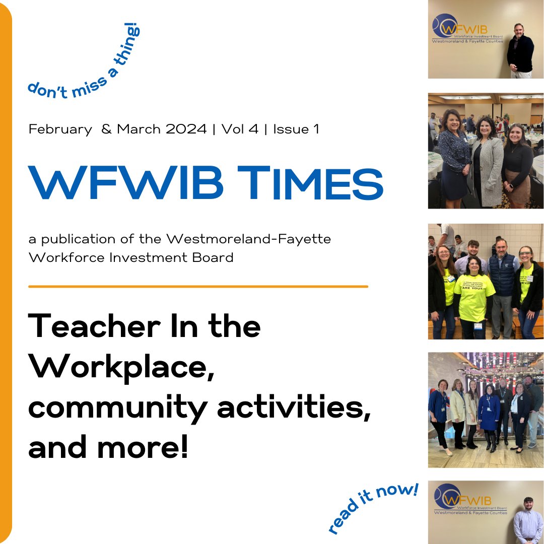 Our February & March newsletter is here! 🎉See what workforce development activities have been taking place right here in your community! Follow the link to read now: bit.ly/3xnMtvJ
