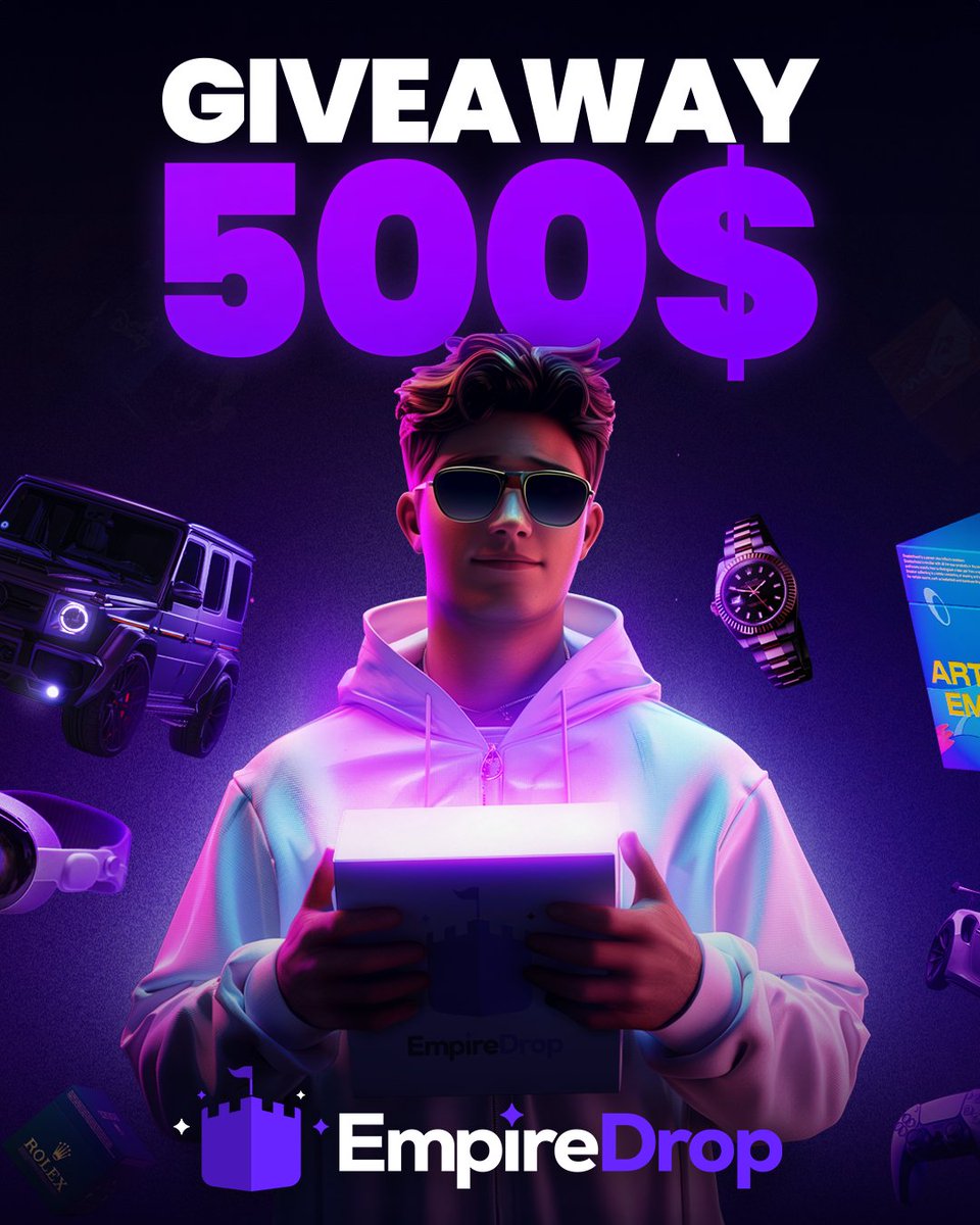empiredrop's tweet photo. 🤩 $500 GIVEAWAY! (10x50$)🤩

To enter: 
✅ Follow @empiredrop
✅ RT+ LIKE
✅ Tag your friends!

Winner in 72 hours, Best of luck! 🤞