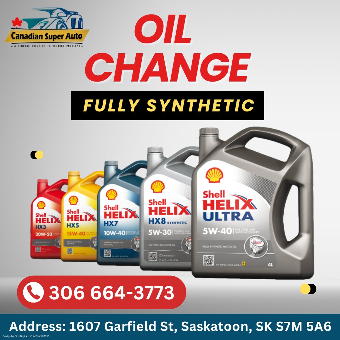 Call us: 306 664-3773
Address: 1607 Garfield St, Saskatoon, SK S7M 5A6

#OilChangeSaskatoon  #AutoService #SaskatoonMechanics #QualityOil #MechanicShop, #AutoServiceSaskatoon, #UPSSaskatoon, #CarRepairShopSaskatoon, #OilChangeSaskatoon, #ChangeOil 

canadiansuperauto.ca