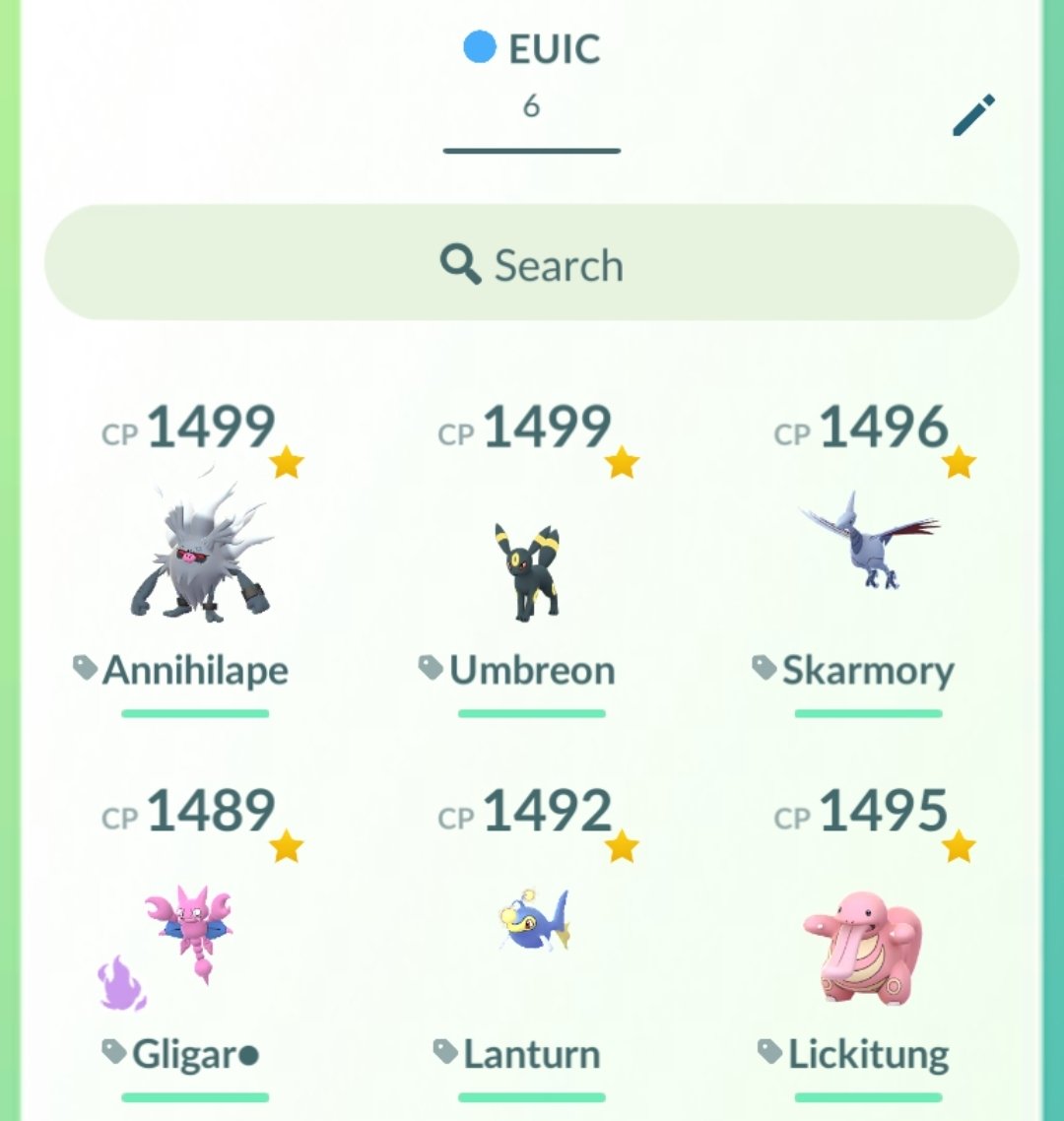 Pretty proud of my losers bracket run at EUIC, I believe that means top96 and 100cp?
Best tournament yet, but honestly still disappointed I didn't go further. Next year🤞
Not a fan of using skarm or lant, but they did decent along with the others in my team😊