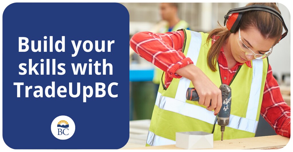 We are building up skills in the trades! @TradeUpBC is a new online hub that quickly connects certified or experienced tradespeople to micro-credentials and professional development offerings to support continued growth & success.  news.gov.bc.ca/30620 #BCTrades #Skilledtrades