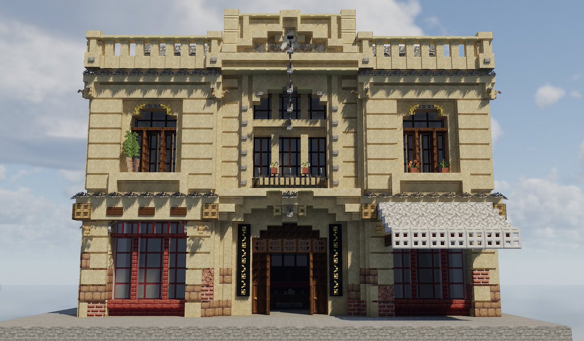 At the end of imperial China, it was considered more fashionable to transform traditional store facades into Western facades.
#Minecraft 
#Minecraftbuilds 
#minecraft建築コミュ