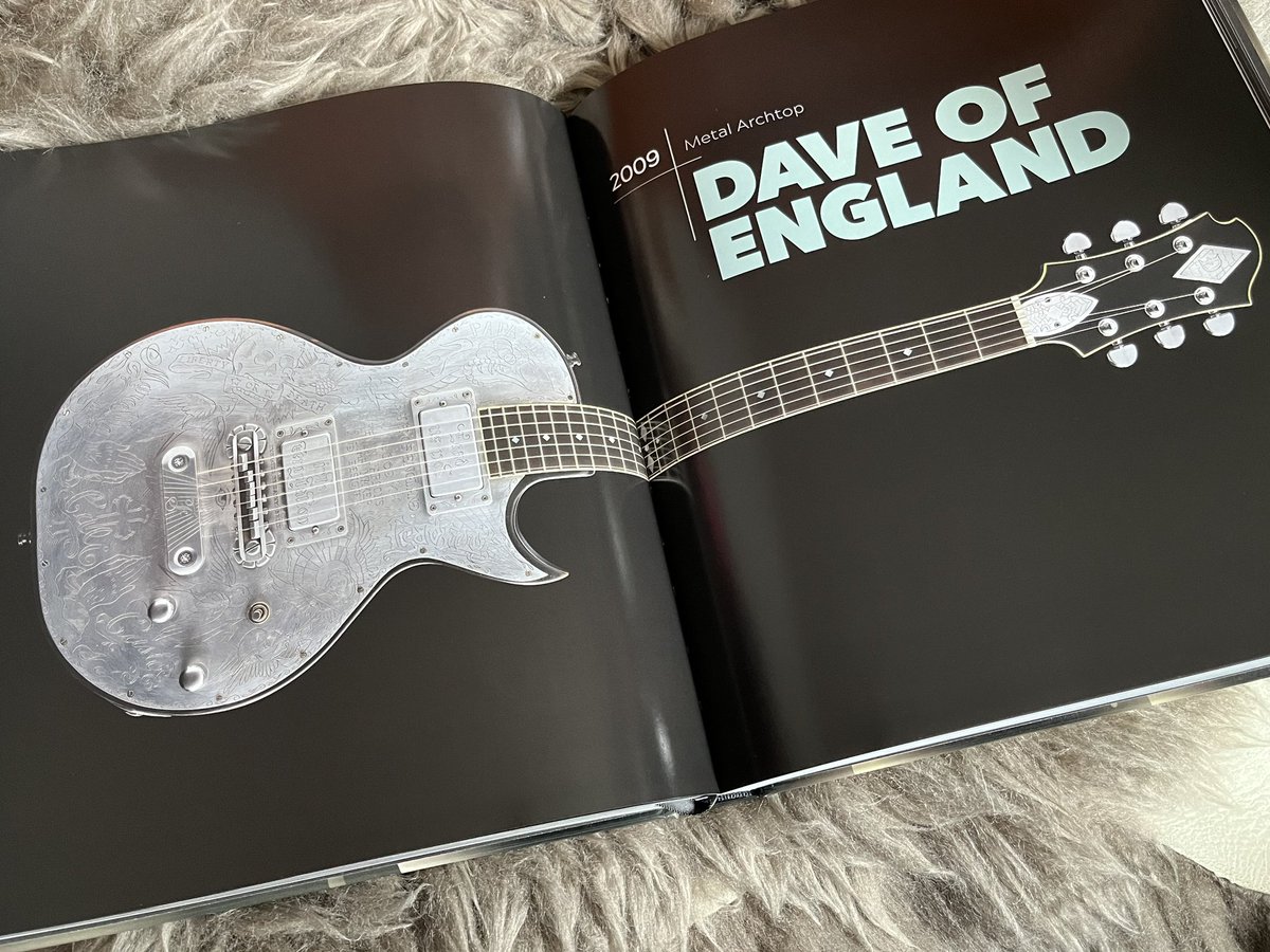 Wow, this week I received this amazing signed and dedicated book directly from James Hetfield of @Metallica Back in 2009 when I was making Dave of England guitars (we wrapped it up a couple of years ago) we did a commissioned handmade special guitar #jameshetfield #metallica