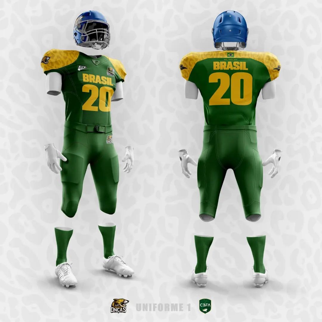 O Brasil Onças lançou dois uniformes para usar na sua estreia no Mundial Sub-20 que acontece em junho.
📸 @brasil_oncas
#nfl #nflbrasil #futebolamericano