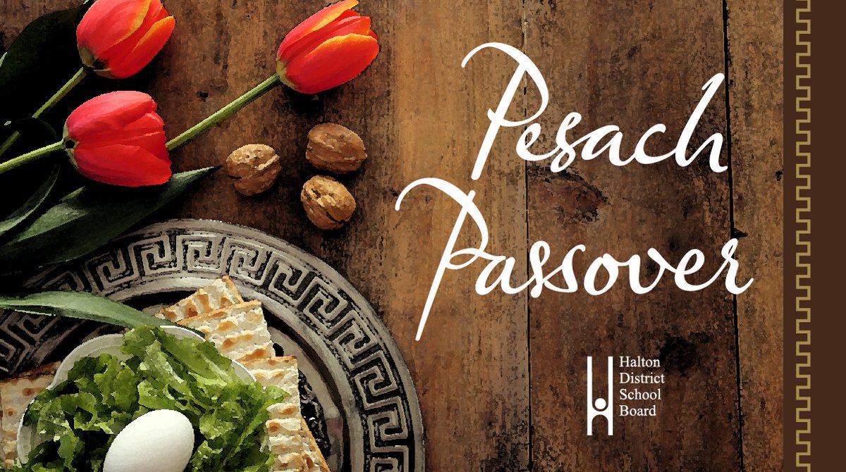 Today marks the beginning of Passover. We wish a very happy Passover to all those observing in our #HDSB community.