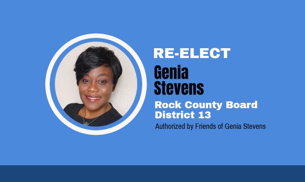 Campaign Spotlight: Genia Stevens for Rock County Board, District 13
We have a lot of work to do. Let's get it done.

Learn more: ow.ly/qI3L50QoV9H

#Crowdpac  #CampaignSpotlight #GeniaStevens #LetsGetItDone