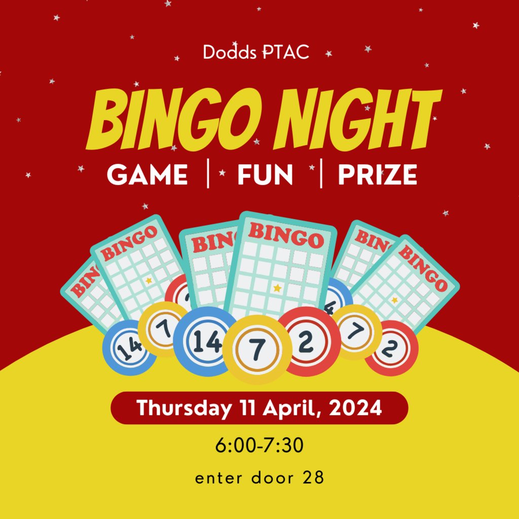 doddsspuds's tweet photo. Play Bingo, Win Books! 

Join us Thursday April 11  6:00-7:30 
Free Family event. Join us in the gym for a night of Bingo with books as your prize.

Concessions will be available for cash only purchases. https://t.co/GYdKRCh8ZY