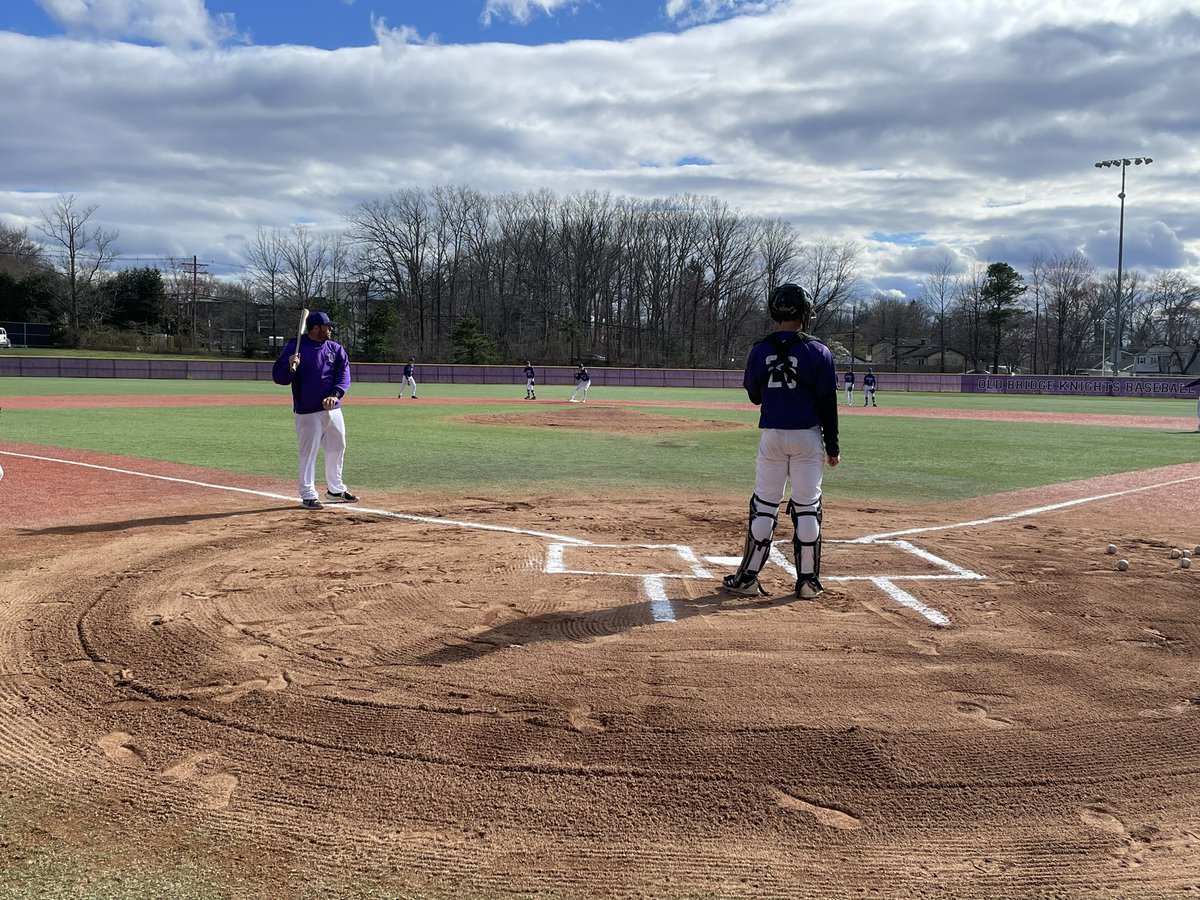 Game 2 for me today. No. 20 Old Bridge is hosting No. 4 Don Bosco Prep. First pitch at 4:30

Pitching matchup: 

Bosco: Evan Stavrou
Old Bridge: JT Meyer

@DBPHRC 
@IronmenAthletic 
@OBVBaseball