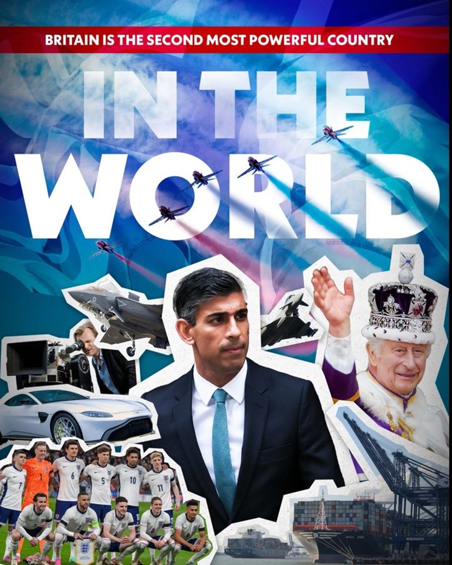 This advert captures quite brilliantly the gulf between chest-thumping & governance in recent years. - The England men's team? Mocked for taking the knee. - The monarchy? Lied to over prorogation. - The armed forces? Cut to the bone. - UK science? Locked for years out of Horizon.