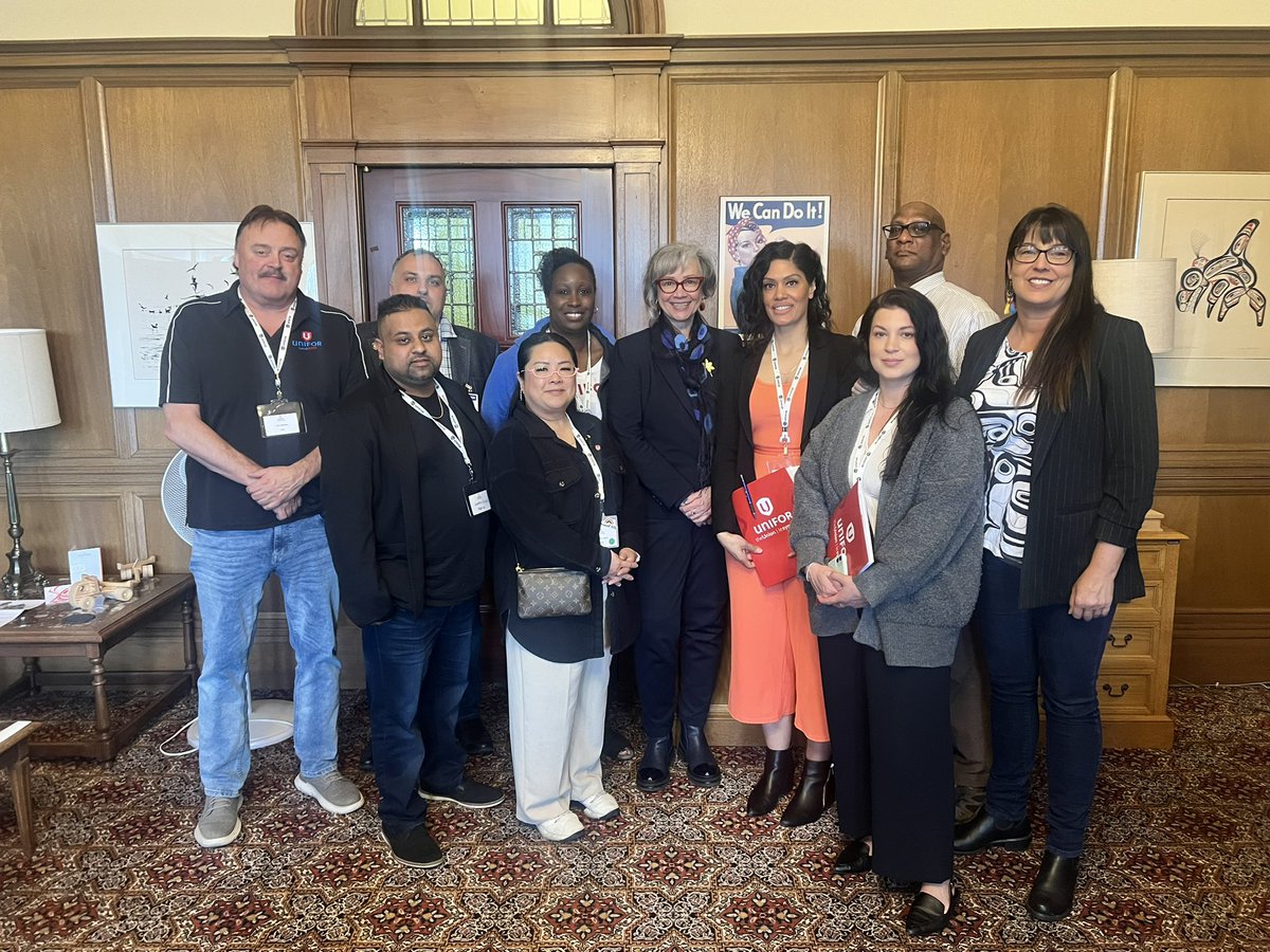 It was so great to meet with friends from @UniforTheUnion and to hear from your members. Thank you for your advocacy, and all of the important work you do for our Province.