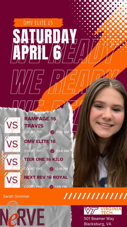 roesommer's tweet image. Volleyball Tournament @VATech #volleyball #clubvolleyball #dmvelite