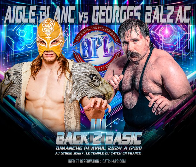 global_catch's tweet image. [Carte] Du show @APCcatch #Back2Basic 3 du 14 Avril:

- @TristanArcher vs @SenzaVoltoReal 
- @Aigleblanclucha vs @BalzacGeorges 
- MxM composé de @GREATBLACKOTAKU et
@suavemansoor vs @Kurothekidd et @RavageCatchFr