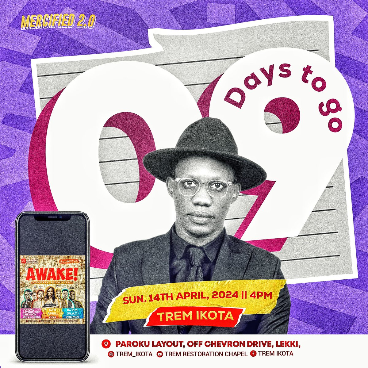 JuddyRhymes's tweet image. 9 Days to go 🚀

The excitement is building up as we're just few days away from the much-anticipated Spoken Word Event - *MERCIFIED!* 🔥
Mark your calendar 📌

#Mercified #Awake #9DaysToGo #gospelspokenword