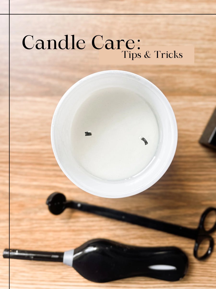 Tips to burn your candles 🕯️ 1) Always trim your candle wicks (both) to 1/4 inch before use and then light them up 2) Burn the candle long enough to reach the edge of the vessel forming a melt pool of wax 3) Allow your candle to cool before relighting