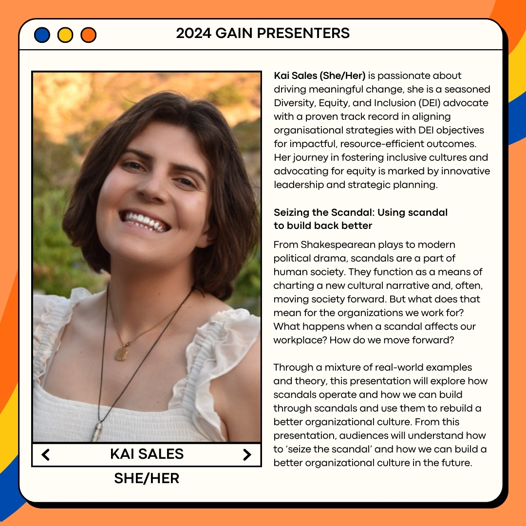 Meet our presenter, Kai! Read more about their session through the link in our bio